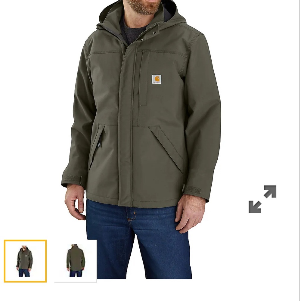 Carhartt Men's Green Raincoat